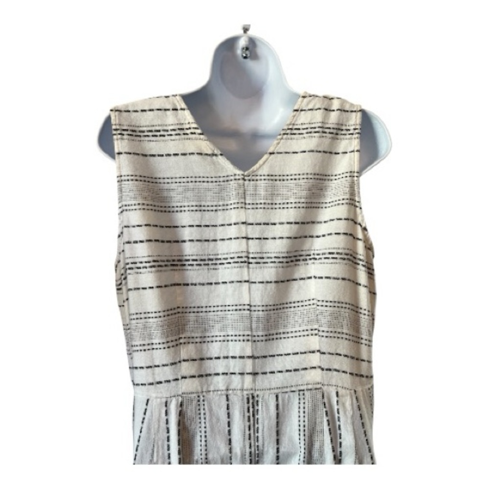 🆕 ✨ NWOT STYLE & CO Women’s White & Black Striped Cotton Jumpsuit | Size M - Picture 8 of 13